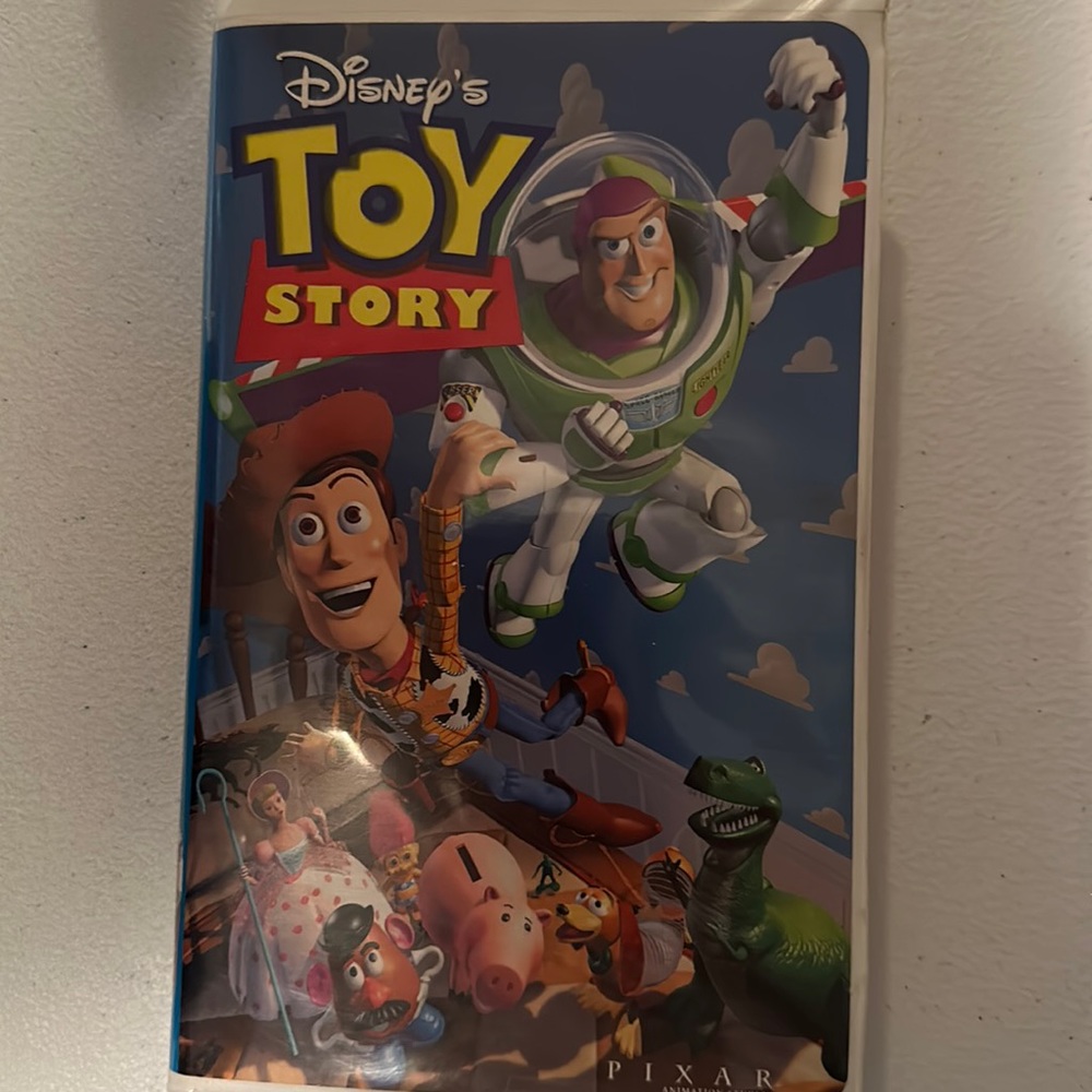Vintage 90s Walt Disney Pixar Toy Story Clamshell VHS Home Video Tape